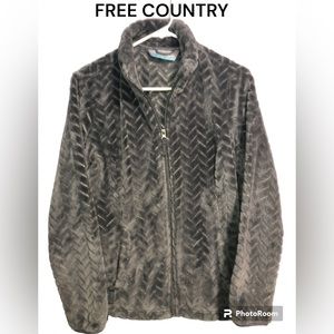 FREE COUNTRY full zip plush jacket